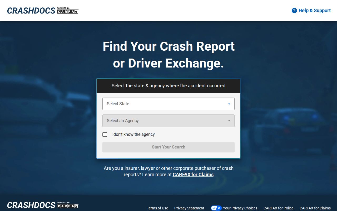 Washington County arrest and crash report delivery search