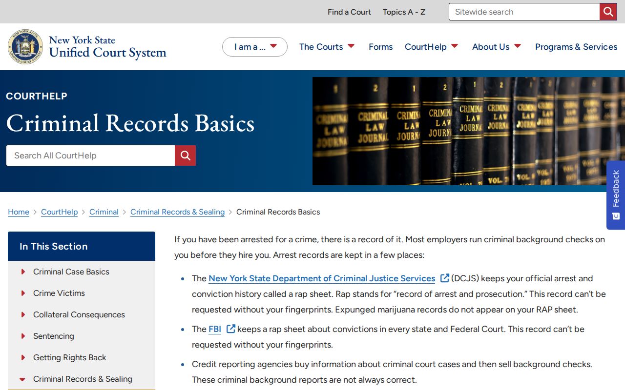 Washington County criminal court case records information from New York Courts